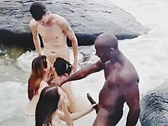 Japanese Candid Sex On Beach - Beach Free sex videos - Sex bombs adore sucking the rods on the beach /  TUBEV.SEX
